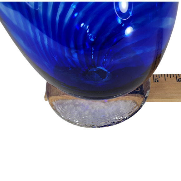 Blown Glass Ram Bighorn Sheep Wild Mountain Goat Ibex Blue 12"‎ Art Figurine VTG - Picture 12 of 16